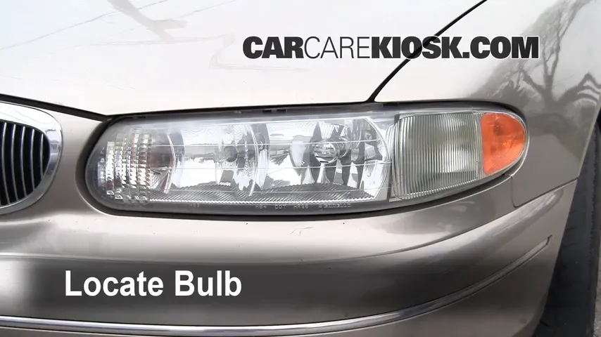 1999 Buick Century Custom 3.1L V6 Lights Headlight (replace bulb)